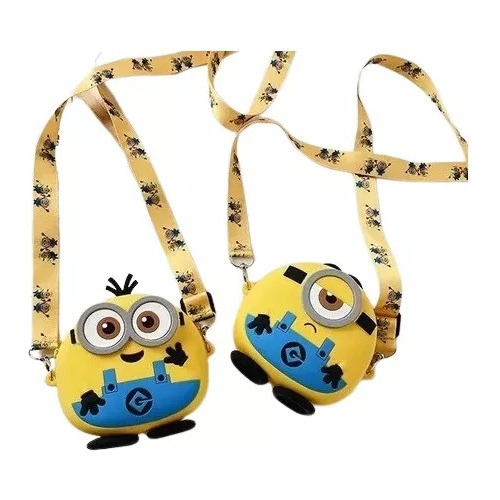 Cartera Silicona Compatible Minions Bandolera Morral