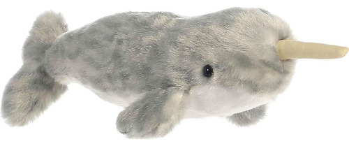 Peluche Narval Mini Flopsie Aurora 14 Cm Suave Y Divertido