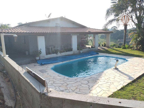 Imagem 2 de 24 de Linda Chácara Com 2 Dormitórios, Piscina, Jardim, Pomar, À Venda, 5523 M² Por R$ 380.000 - Zona Rural - Pinhalzinho/sp - Ch1230