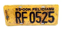 Comprar Placa E Carro Rs Dom Feliciano  Rf=0525 Antiga Frete 20,00