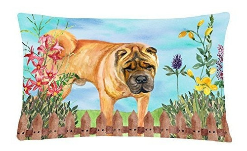 Tesoros De Caroline Ck1223pw1216 Shar Pei Primavera Al Aire 