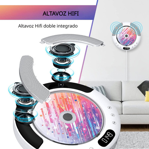 Reproductor De Cd Radio Mp3 Bluetooth