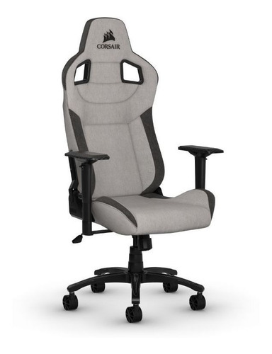 Imagen 2 de 2 de Silla Gaming Corsair T3 Gris Con Carbon Nuevas Selladas