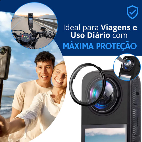 Protetor De Lente Padrão Premium Para Insta360 X5 Envio Rápi