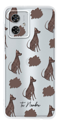 Funda Para Motorola Para Mujer Perrito Xolo Manchas Nombre