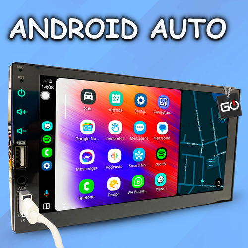 Multimidia Mp5 Uno Vivace Way Carplay Android Auto Via Cabo