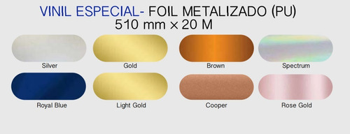 Imagen 2 de 3 de Vinil Textil De Detalle Color Make Foil 5 Metros