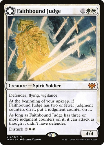 Magic Faithbound Judge // Sinner's Judgment Innistrad: Crims (Usado)