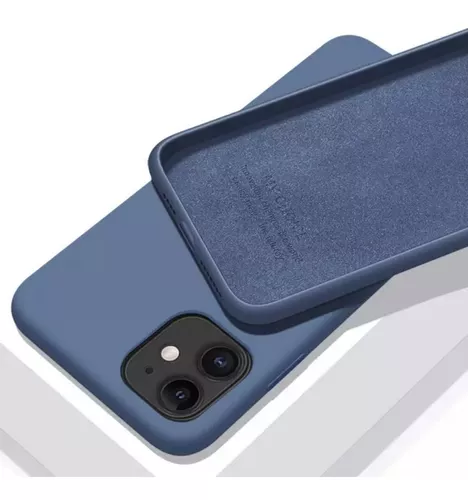 Carcasa Silicona Soft Compatible con iPhone 13 Pro Azul Marino