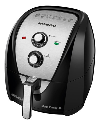 Air Fryer Afn-80-bi 8 Litros 1900w Preta Mondial 220v