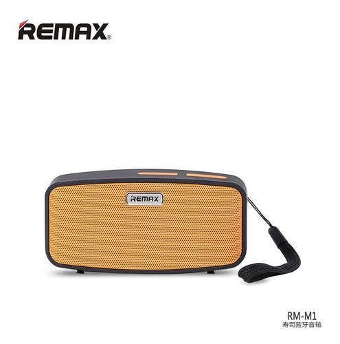 Mini Bocina Portátil Y Radio Fm Bluetooth Remax Rm-m1 Color Naranja