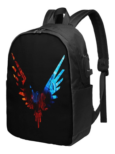 Mochila 17  Para Laptop Cargador Usb Unisex Estudiante Viaje