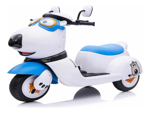 Motocicleta Eléctrica Edext 12v Para Niños 2-7 Años Color Azul