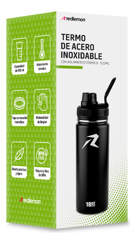 - Redlemon Termo De Acero Inoxidable Con Doble Aislamiento