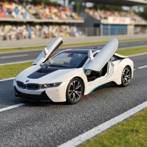 Carrinho Metal Miniatura Bmw I8 Som Luz 1:22 Colecionavel