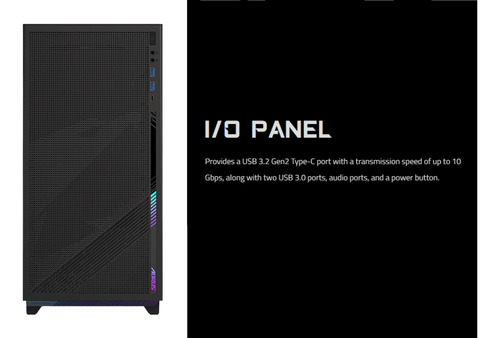 Case Gamer Gigabyte Aorus C400 Glass Rgb Atx 4fans Argb Inc
