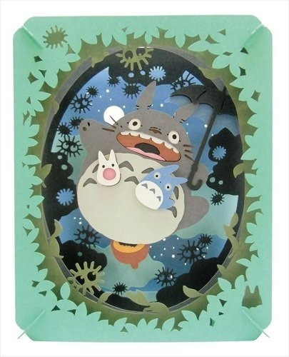 Teatro De Papel De Mi Vecino Totoro Moon Glowing Sky