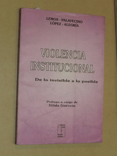 Violencia Institucional. - Varios Autores - L017