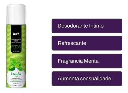 Desodorantes Íntimo Corporal Limpa Menta E Carla Geane Kit