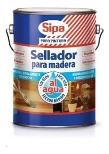 Sellador Para Madera Al Agua Sipa Galon.pinturasonline