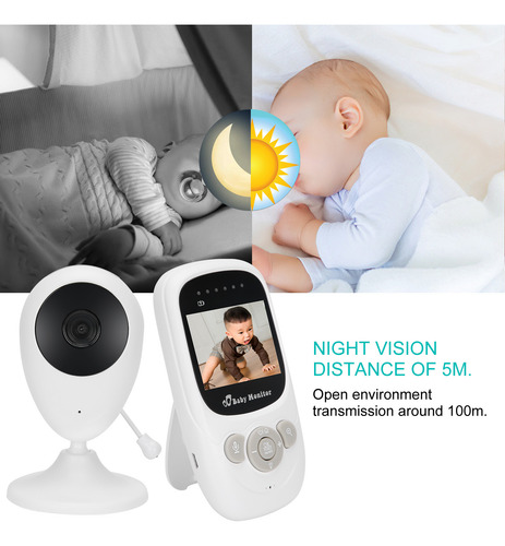 Monitor De Video Para Bebés Con Cámara De Visión Nocturna