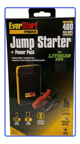 Iniciador De Batería Jump Starter Vehículos Compactos 400amp