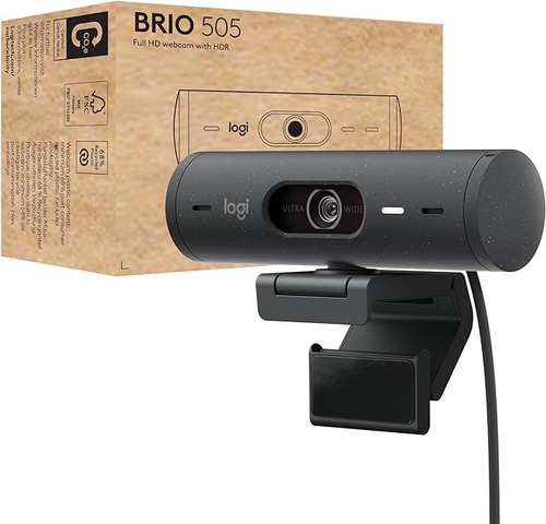 Webcam Logitech Brio 505 Full Hd 1080p 4mp Usb Tipo C