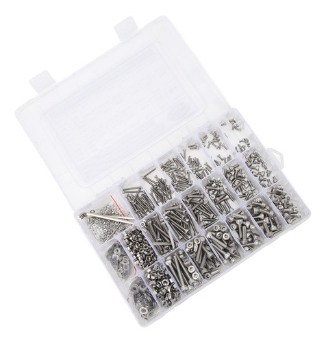 Kit De Tornillos Con Cabeza Hexagonal, Botón De Acero Inoxid