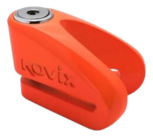 Trava Disco Moto Sem Alarme Pino 6mm Laranja Kovix Kvcz1