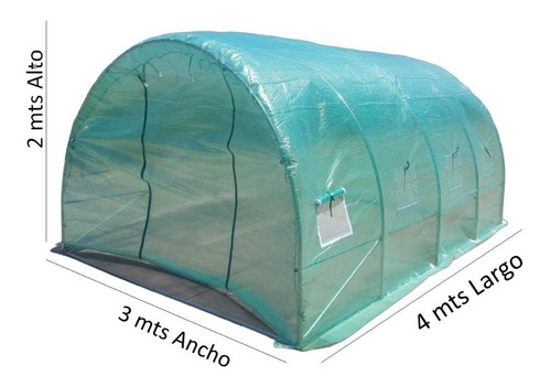 Imagen 2 de 7 de Invernadero Armable Tunel 12m² 4x3x2mts