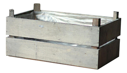 Maceta Rústica De Madera Para Verdes, Caja Decorativa