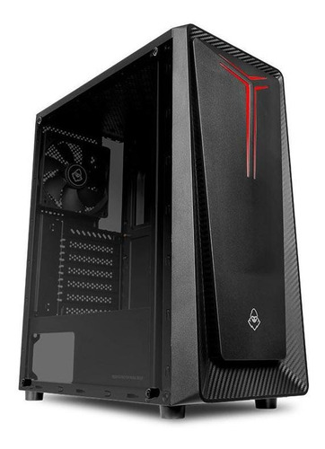  Mancer Crusader Atx Mid-tower Com 1 Fan Cor Preto