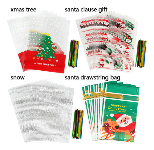 Bolsas De Caramelos Navideños, Embalaje Para Hornear, Gallet