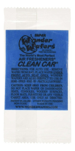 Wonder Wafers 25 Count Individually Wrapped Clean Car Air Fr