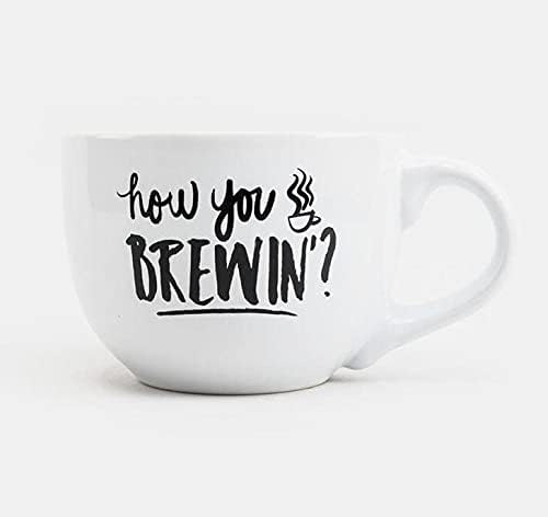 Taza De Cerámica Para Sopa Friends How You Brewin, 24 Onzas