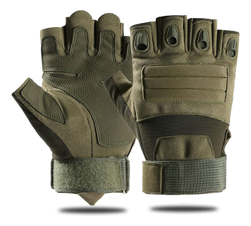 Nucamper Guantes Tacticos De Medio Dedo Para Hombres, Guante