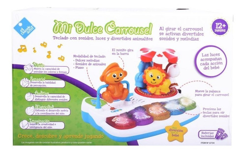 Piano Didáctico Mi Dulce Carrousel Musical - El Duende Azul