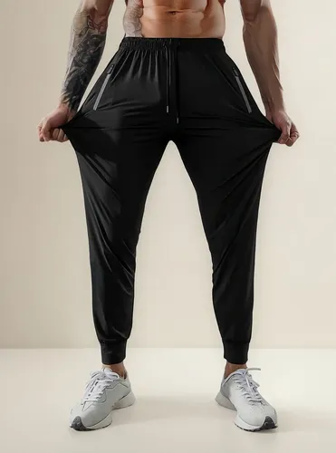 Calça Tactel Masculina Jogger Slim Esportiva Academia Treino