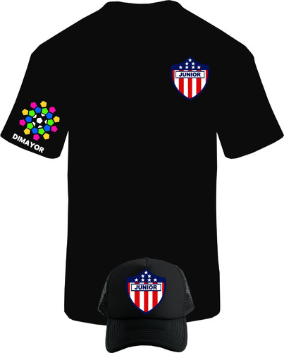 Camiseta Manga Corta Junior Barranquilla Obsequio Gorra 