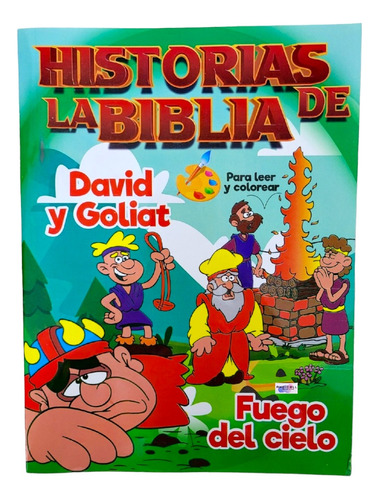 Libro Cartilla Historias De La Biblia Lee Colorea Para Niños