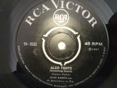 Vinilo Single De Juan Ramon - Algo Tonto - ( Q104 (Usado)