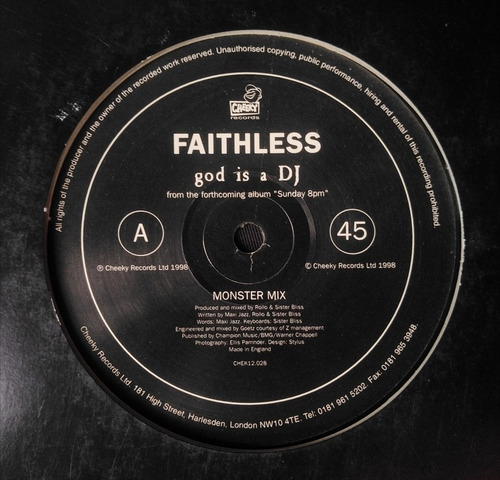 Faithless - God Is A Dj (monster Mix) (sharp Remix) (Usado)