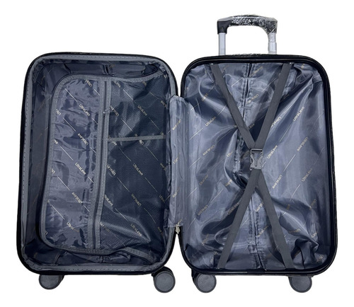 Conjunto Mala 23kg + Mala 10kg Expansível Ultra Leve Preta