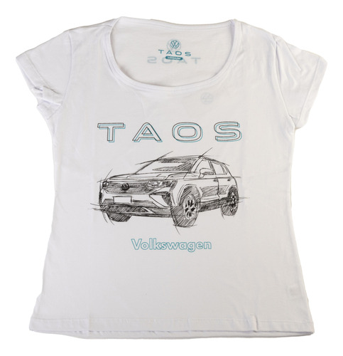 Remera Diseño Femenina Blanca - Lifestyle Volkswagen