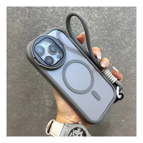 Capa Magsafe Para iPhone Com Protetor De Câmera E Alças,