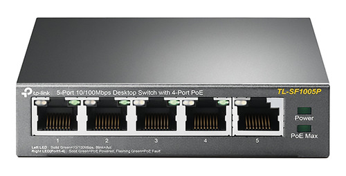 Tp-link Switch Tl-sf1005p 5 Puertos 10/100mbps 4 Poe