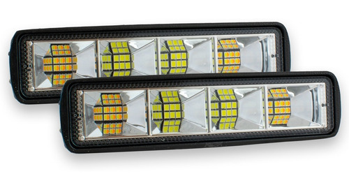 Par Barra Faro 24 Led Bicolor Estrobo Auxiliar Varios Colors