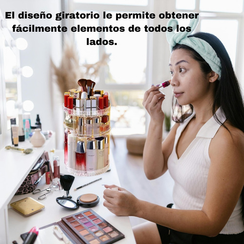 Organizador De Maquillaje Con Rotación Multifuncional