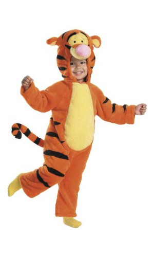 Tigger Deluxe Two-sided Plush Jumpsuit Costume - Small ...