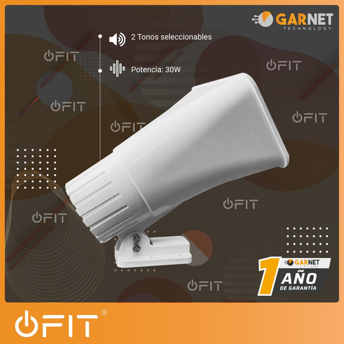 Imagen 4 de 11 de Sirena Exterior Garnet Alarma Vecinal 30w Náutica Potente
